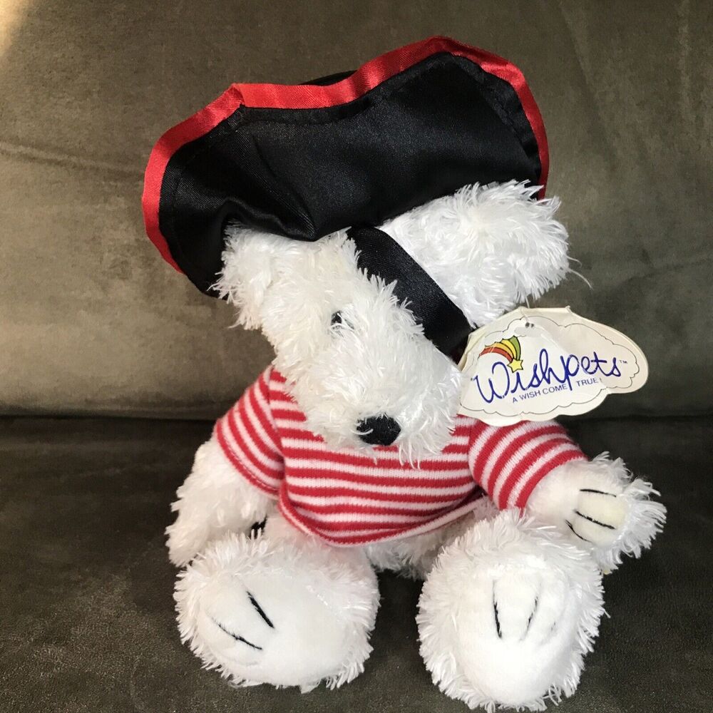 Wishpets Captain Pirate Sailor‎ Bear Plush 7" Stuffed Wish Pet7